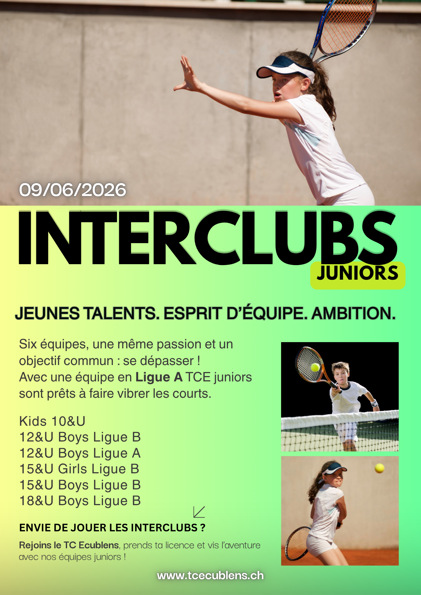 tennis club ecublens competitions juniors
